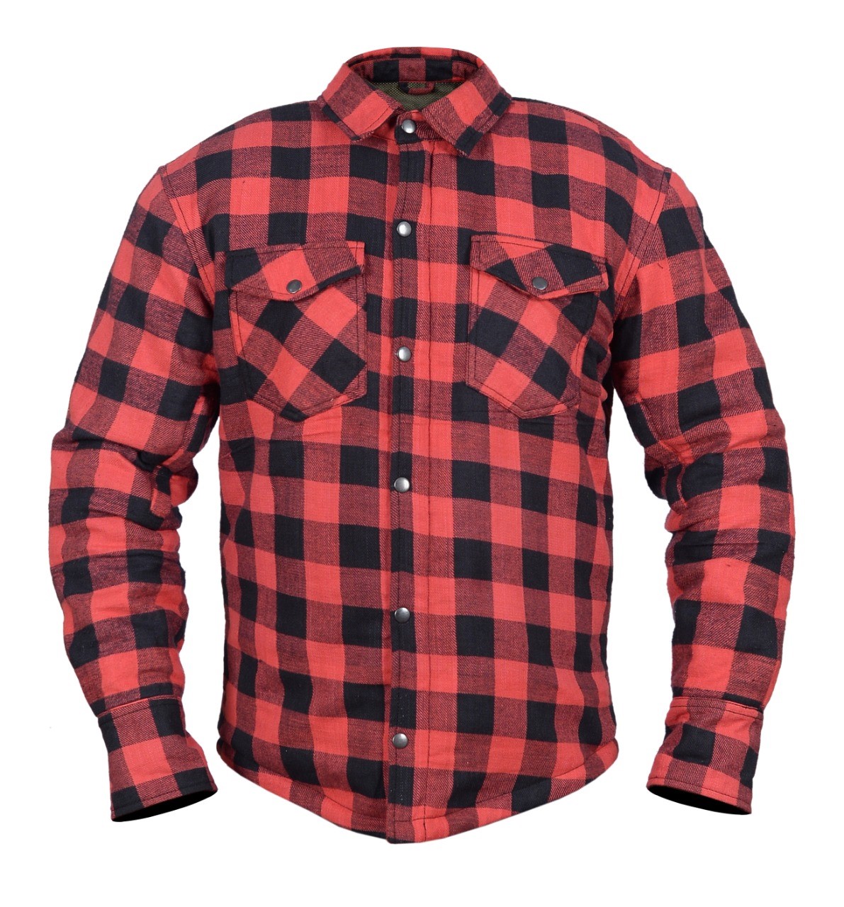 Dare Rider™ Protective Lined Flannel Shirt RED