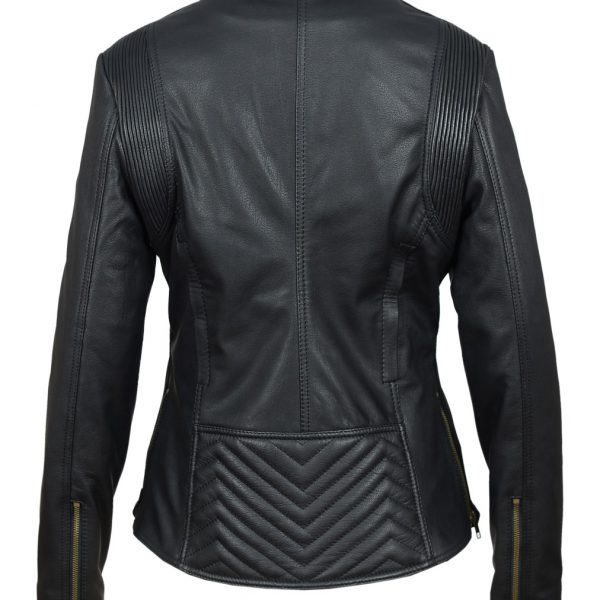 womens retro leather jacket